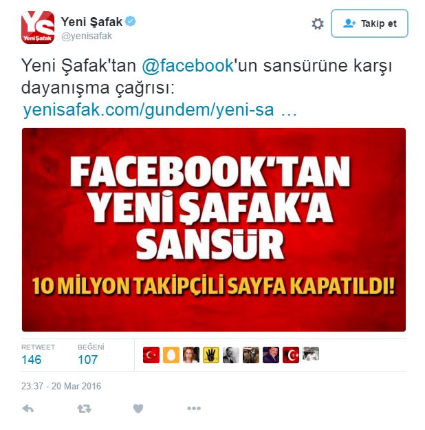 yenisafak facebook